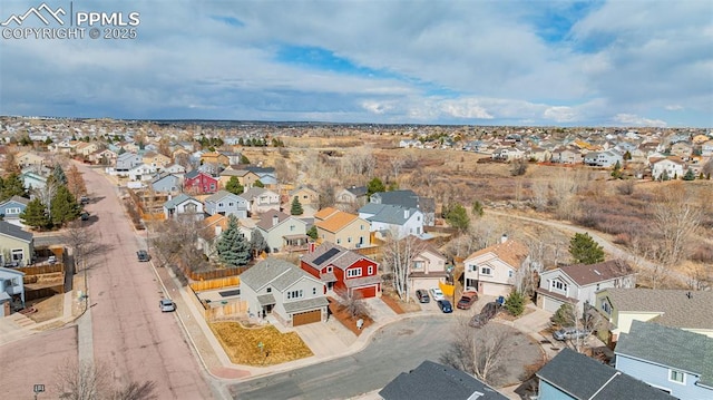 drone / aerial view featuring a residential view