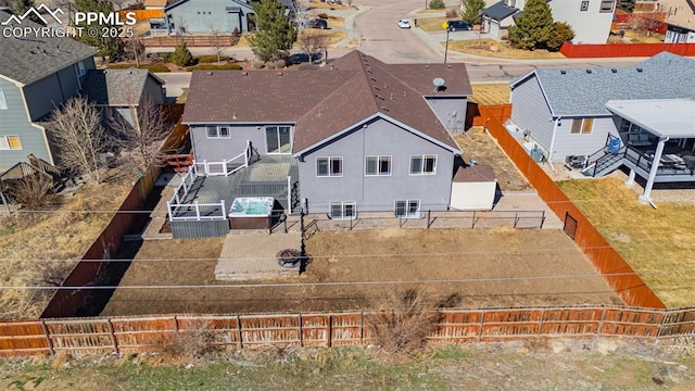 7619 High Gate Dr, Fountain, CO 80817 - aerial view with a residential view