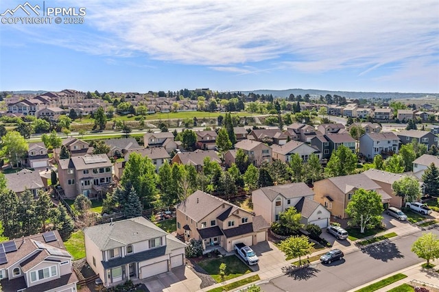 birds eye view of property featuring a residential view