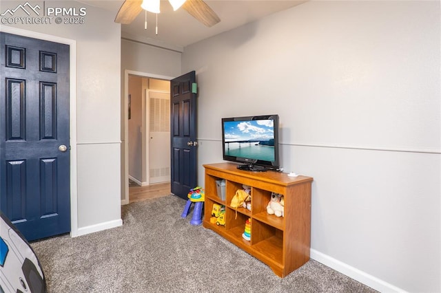 carpeted bedroom with baseboards