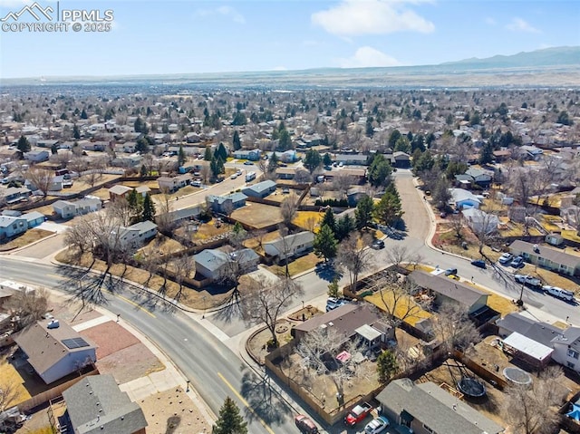 birds eye view of property featuring a residential view