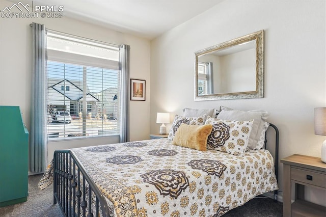 bedroom featuring carpet flooring