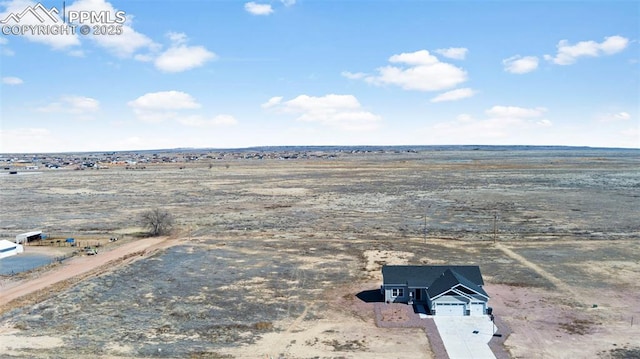 1086 N Purcell Blvd, Pueblo West, CO 81007 - drone / aerial view featuring a rural view