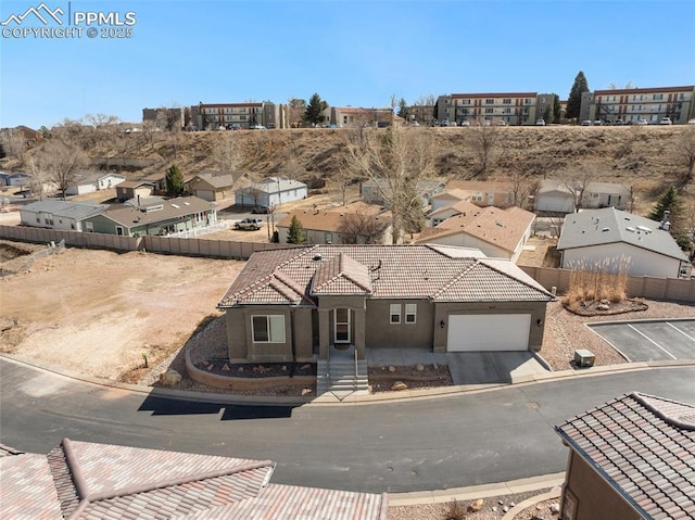 birds eye view of property featuring a residential view