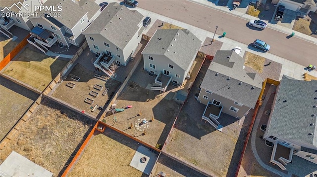 birds eye view of property featuring a residential view