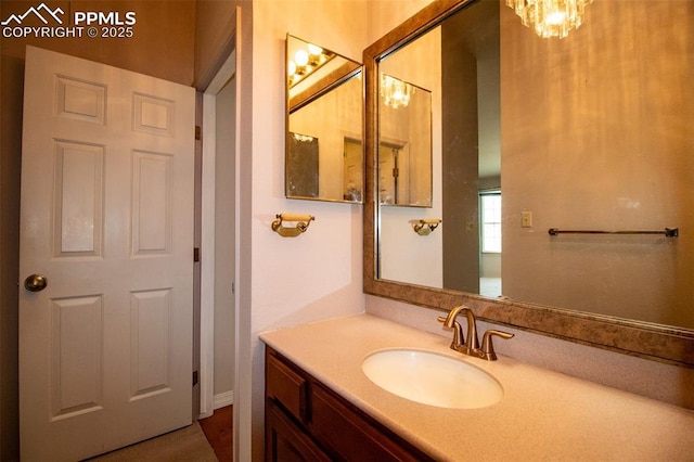 bathroom featuring vanity