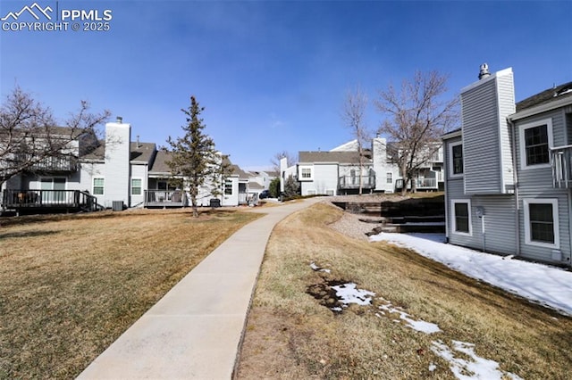 view of street with a residential view