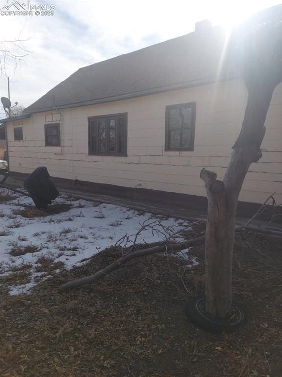 view of rear view of property