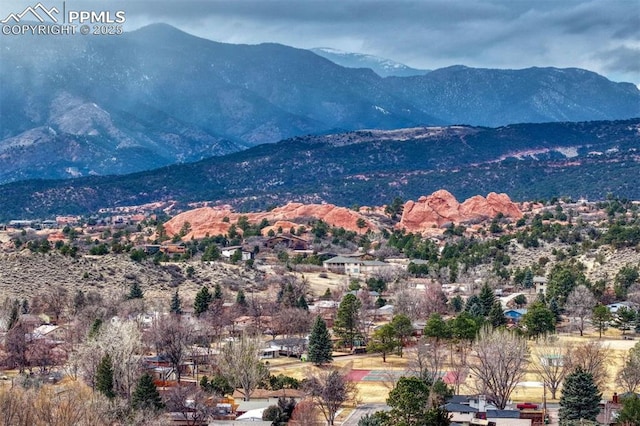 view of mountain feature