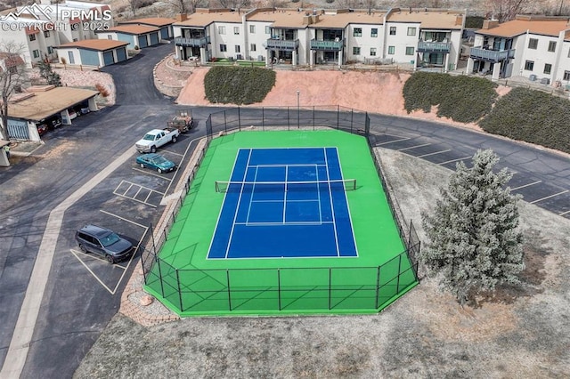 birds eye view of property featuring a residential view