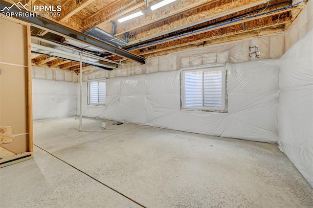 view of basement