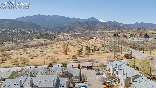1908 Giltshire Dr, Colorado Springs, CO 80905 - aerial view with a residential view and a mountain view
