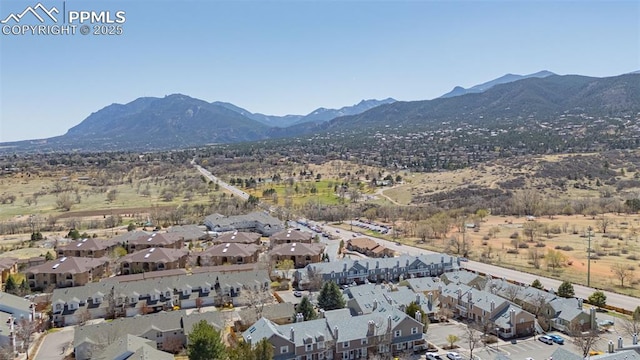 1908 Giltshire Dr, Colorado Springs, CO 80905 - drone / aerial view with a mountain view and a residential view