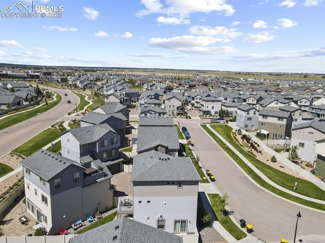 drone / aerial view featuring a residential view