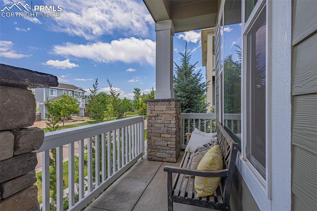 view of balcony