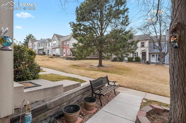 view of patio with a residential view