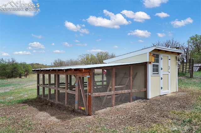 view of poultry coop