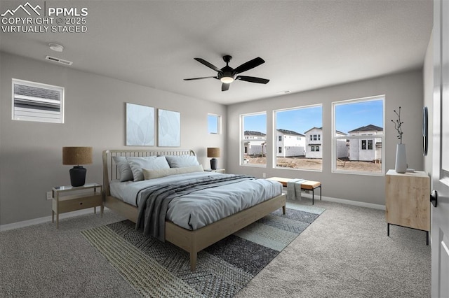 6395 Laud Pt, Colorado Springs, CO 80924 - carpeted bedroom featuring baseboards and ceiling fan