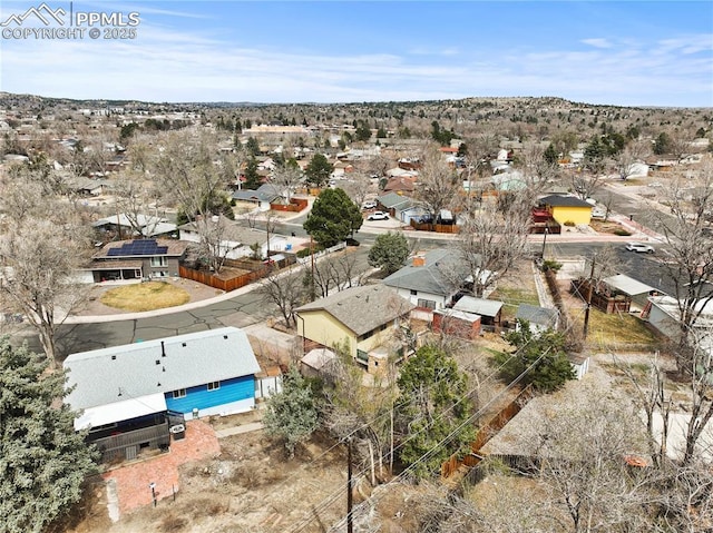 4127 Bent Dr, Colorado Springs, CO 80909 - drone / aerial view featuring a residential view