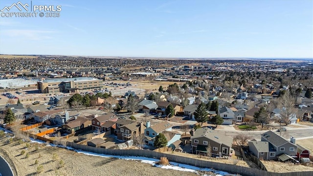 birds eye view of property featuring a residential view