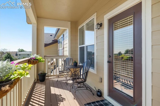 view of balcony