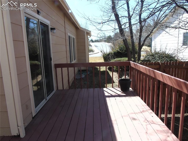 view of wooden terrace