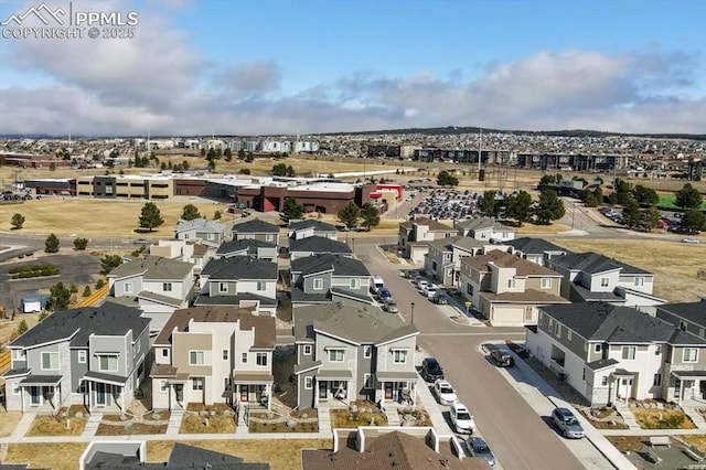 birds eye view of property featuring a residential view