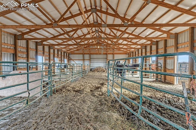 view of horse barn