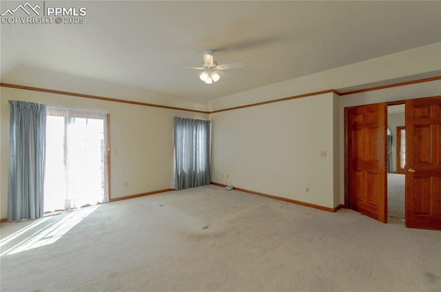 3012 S Electra Dr, Colorado Springs, CO 80906 - empty room with a ceiling fan and light carpet