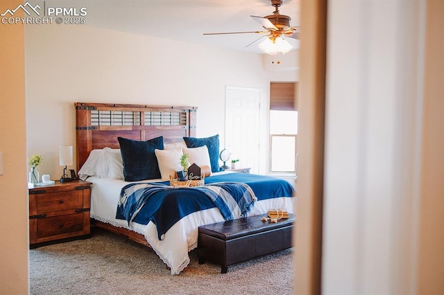 14650 Eastonville Rd, Elbert, CO 80106 - carpeted bedroom featuring a ceiling fan