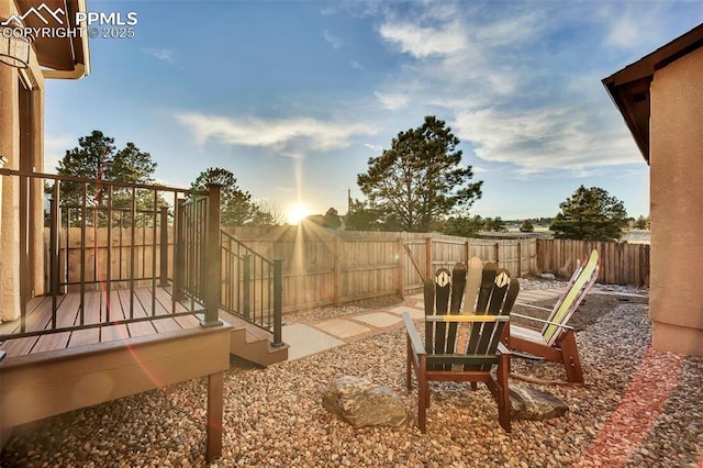 14650 Eastonville Rd, Elbert, CO 80106 - view of patio / terrace featuring a fenced backyard
