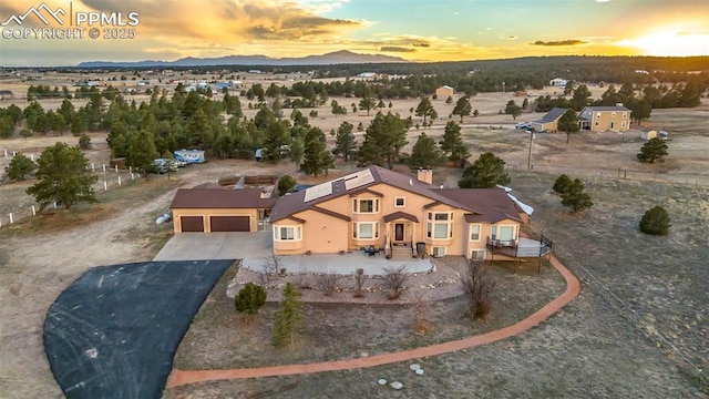 14650 Eastonville Rd, Elbert, CO 80106 - aerial view featuring a mountain view
