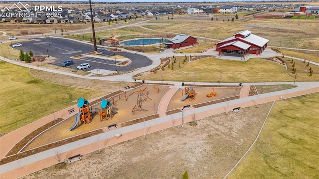 birds eye view of property