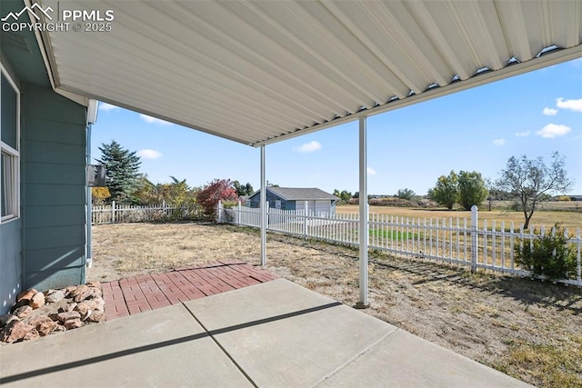 view of patio / terrace featuring a fenced backyard