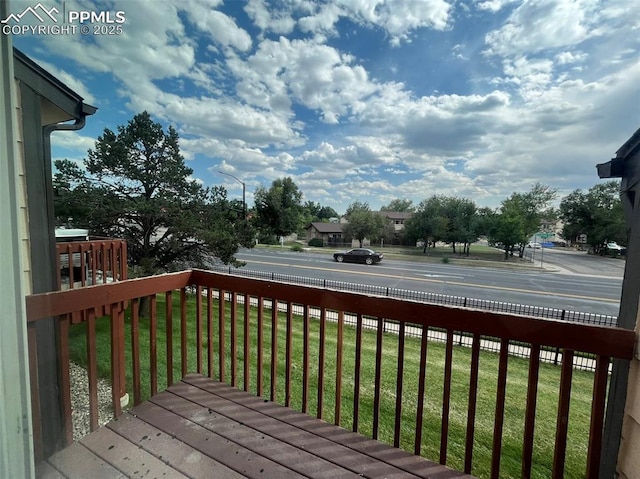 4535 Lamplighter Cir, Colorado Springs, CO 80916 - deck with a yard
