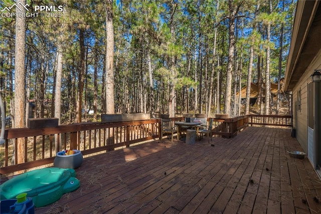 view of wooden terrace