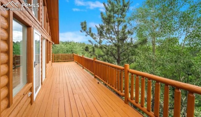 view of wooden terrace