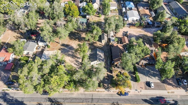 aerial view featuring a residential view