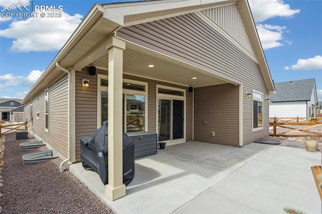 6001 Bennach Grv, Colorado Springs, CO 80927 - view of patio featuring fence and central AC