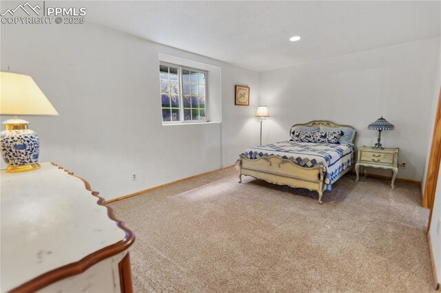 266 University Dr, Woodland Park, CO 80863 - carpeted bedroom with recessed lighting and baseboards