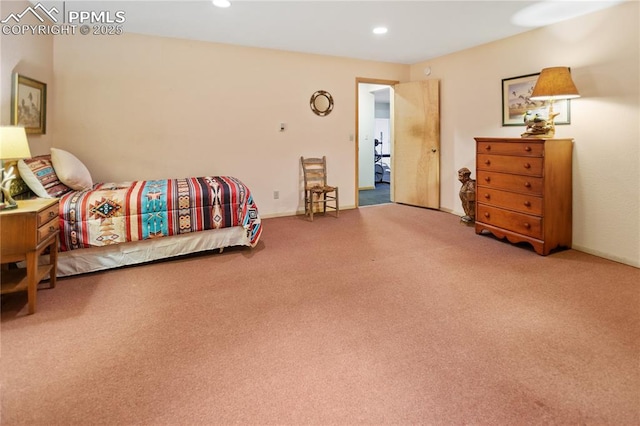 266 University Dr, Woodland Park, CO 80863 - bedroom featuring recessed lighting, carpet, and baseboards