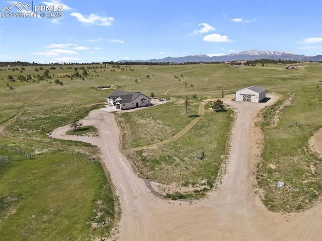 5409 Haes Haven Vw, Colorado Springs, CO 80908 - birds eye view of property featuring a mountain view and a rural view