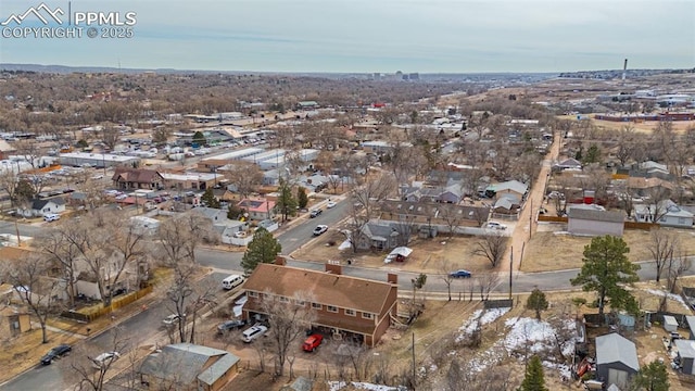 birds eye view of property featuring a residential view