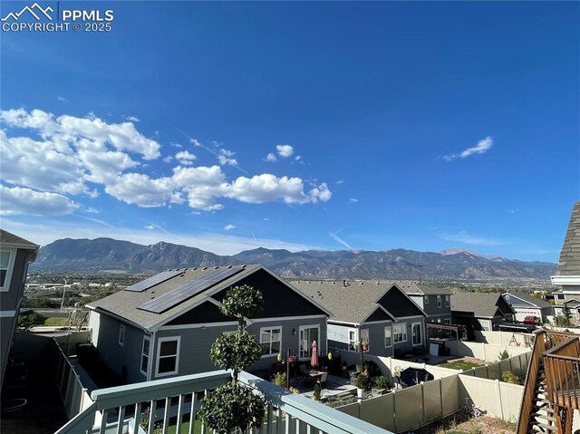 1632 Derbyshire St, Colorado Springs, CO 80910 - property view of mountains featuring a residential view