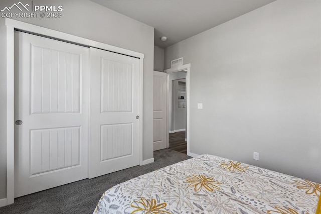 1632 Derbyshire St, Colorado Springs, CO 80910 - carpeted bedroom featuring baseboards and a closet