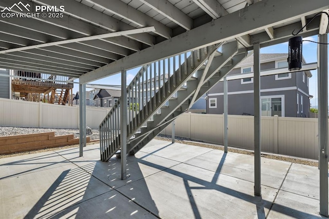 1632 Derbyshire St, Colorado Springs, CO 80910 - view of patio / terrace with stairs and a fenced backyard