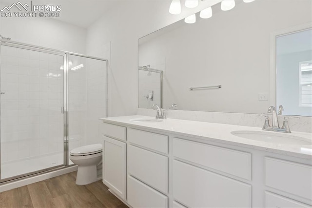 2489 Vanhoutte Vw, Colorado Springs, CO 80915 - bathroom with a sink and a stall shower