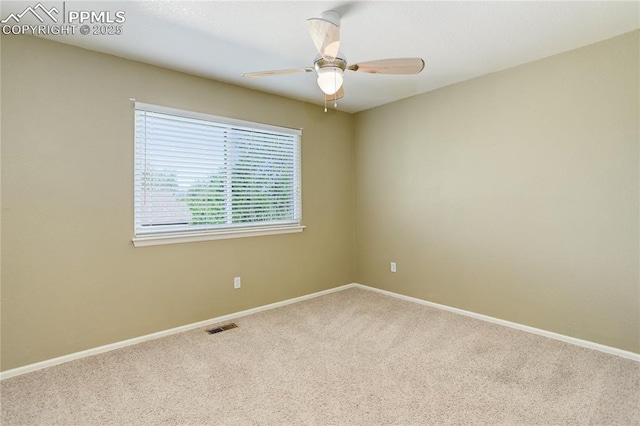 4730 Jenson Ln, Colorado Springs, CO 80922 - spare room with carpet flooring, baseboards, and ceiling fan