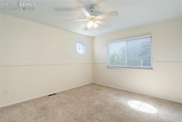 4730 Jenson Ln, Colorado Springs, CO 80922 - carpeted spare room with ceiling fan and baseboards