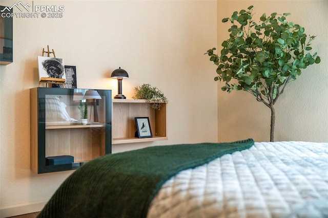 bedroom with baseboards